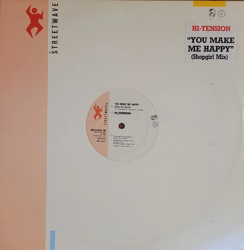 Hi-Tension - You Make Me Happy 12" Single
