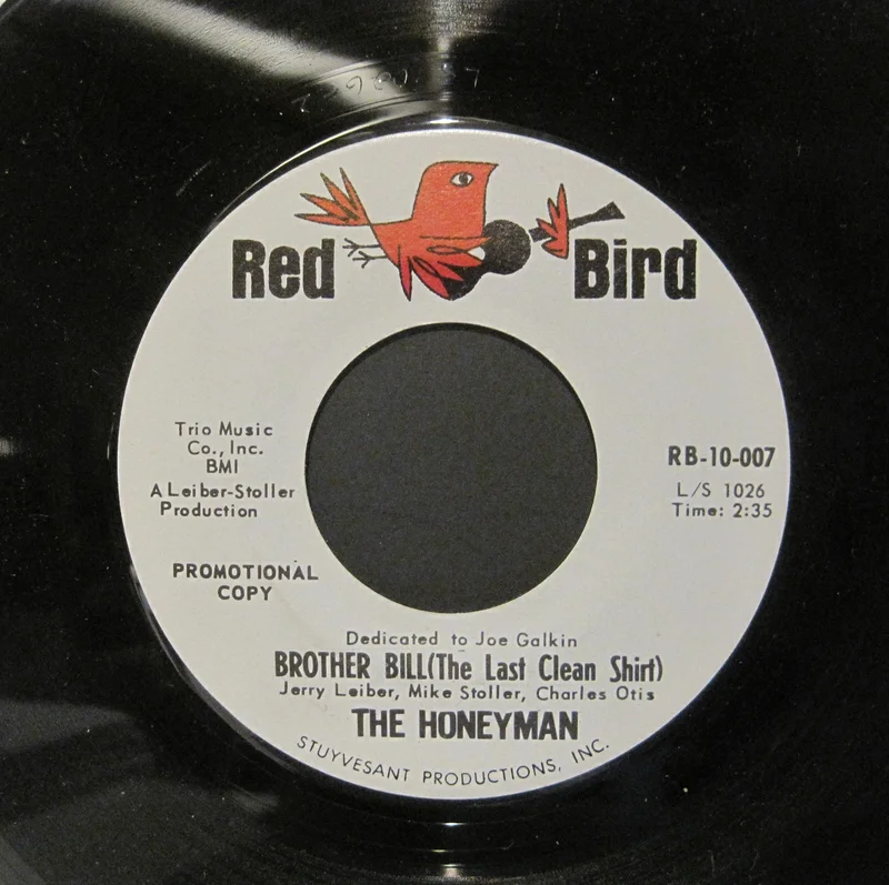 Honeyman - Brother Bill (The Last Clean Shirt) b/w James Junior  PROMO