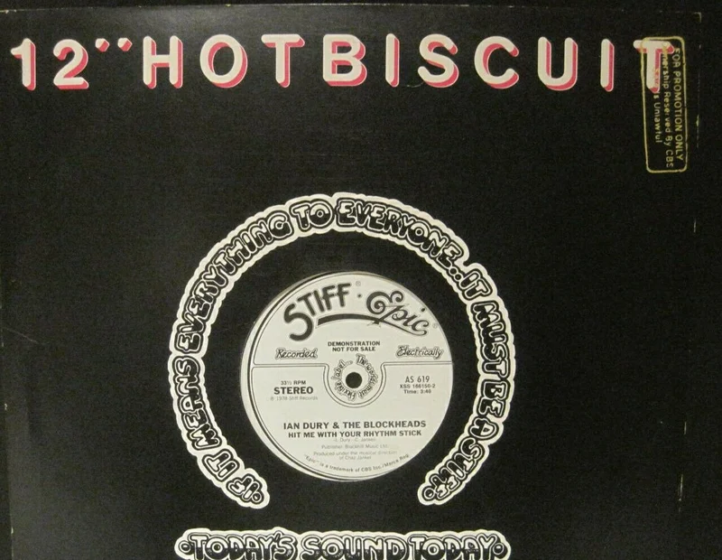 Ian Dury and The Blockheads - Hit Me with Your Rhythm Stick b/w Clever Bastards