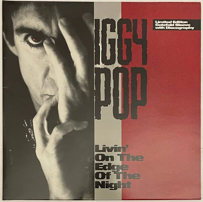 Iggy Pop - Livin' On The Edge Of The Night 12" Single (Ltd Discography Sleeve)