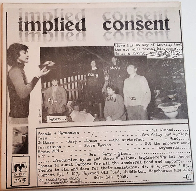 Implied Consent - Nobody In Particular USED 7"