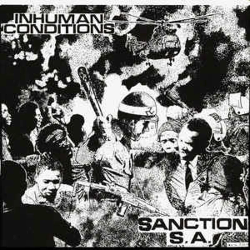 Inhuman Conditions - Sanction Sa USED 7" (yellow vinyl)