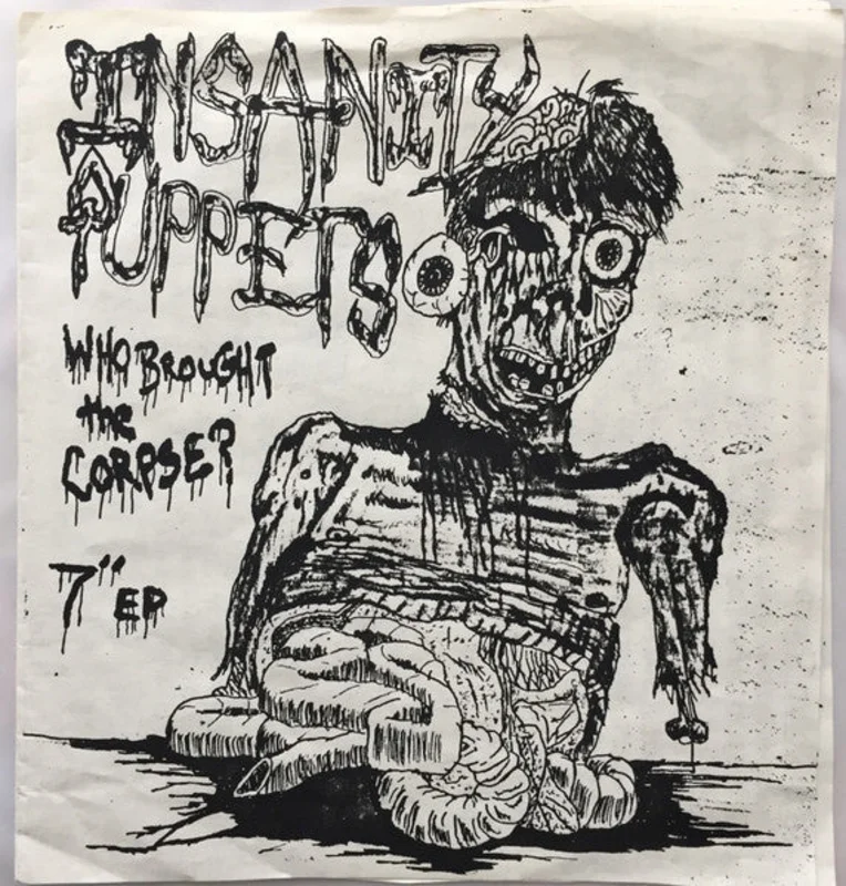 Insanity Puppets - Who Brought The Corpse USED 7" *red vinyl)