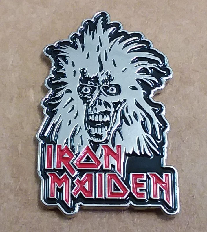 IRON MAIDEN ENAMEL BADGE
