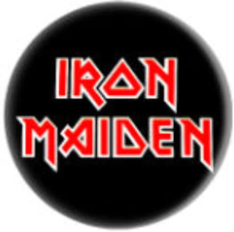 IRON MAIDEN LOGO button (1 inch)
