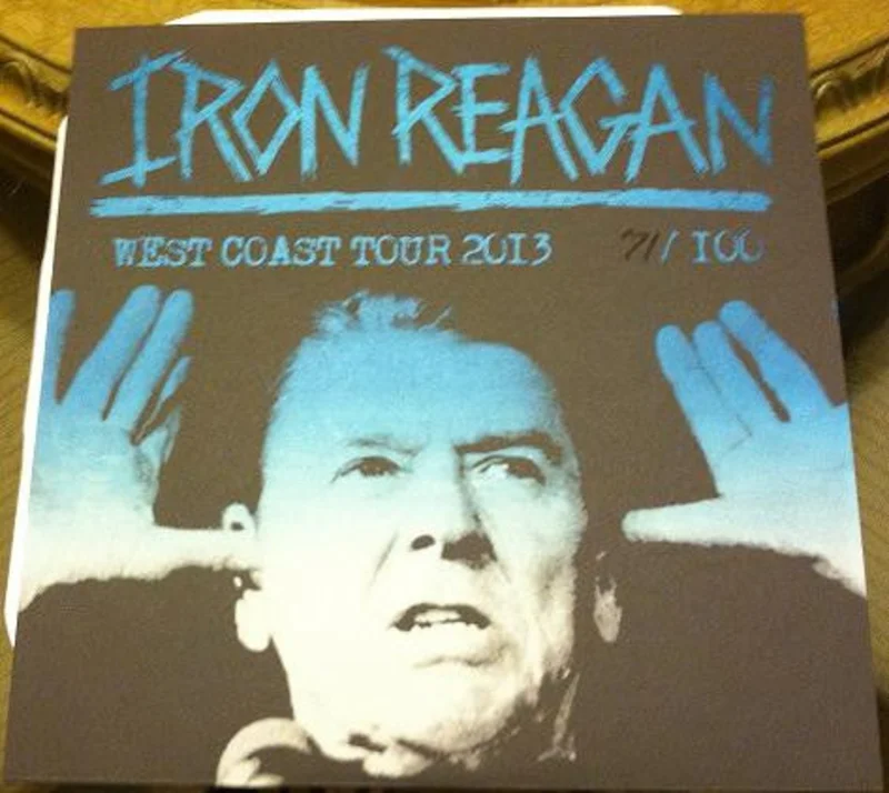 Iron Reagan - Worse Than Dead USED METAL LP (blue vinyl)