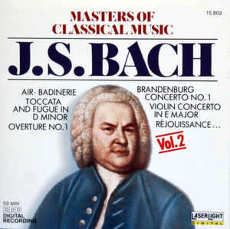 J.S. Bach*  Masters Of Classical Music, Vol.2: J.S. Bach (1988)
