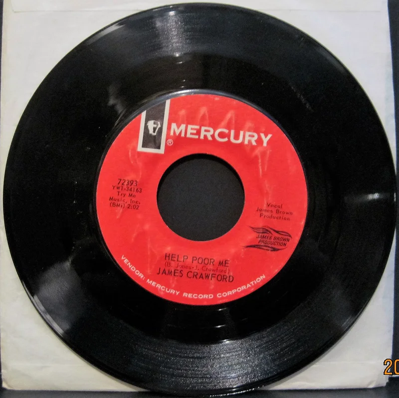 James Crawford - Help Poor Me b/w I Don't Care, I Don't Care, I Don't Care