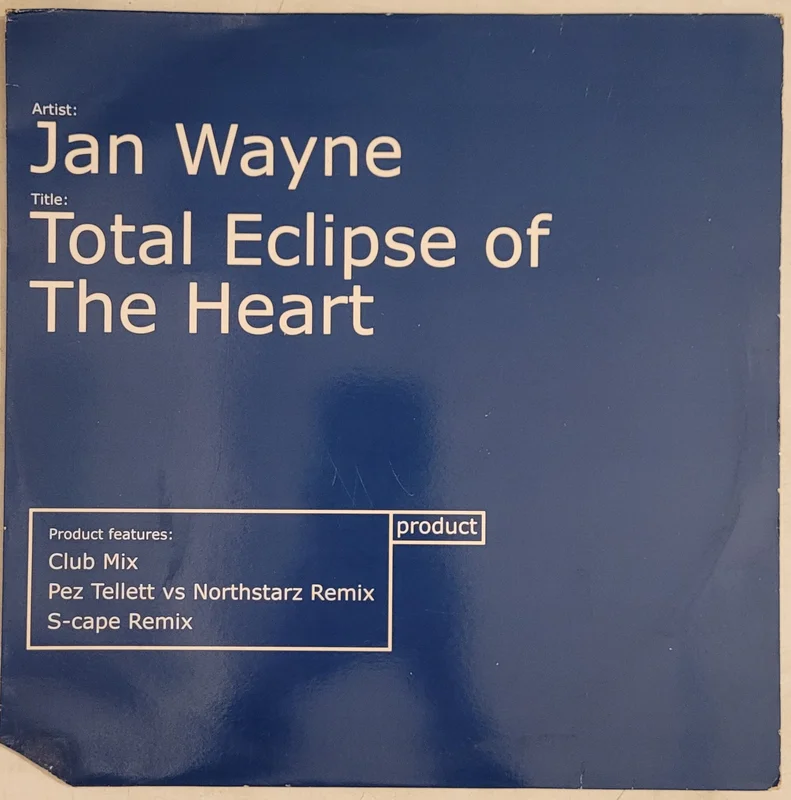 Jan Wayne - Total Eclipse Of The Heart 12" Single