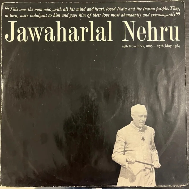 Jawaharlal Nehru  His Words Live On... (Speeches In English) (Used Vinyl - VG+) SS Marketplace