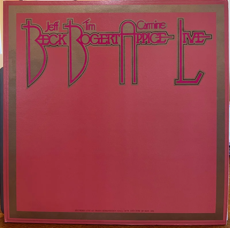 Jeff Back / Tim Bogert / Carmine Appice - Live - Japanese Two Lp Set