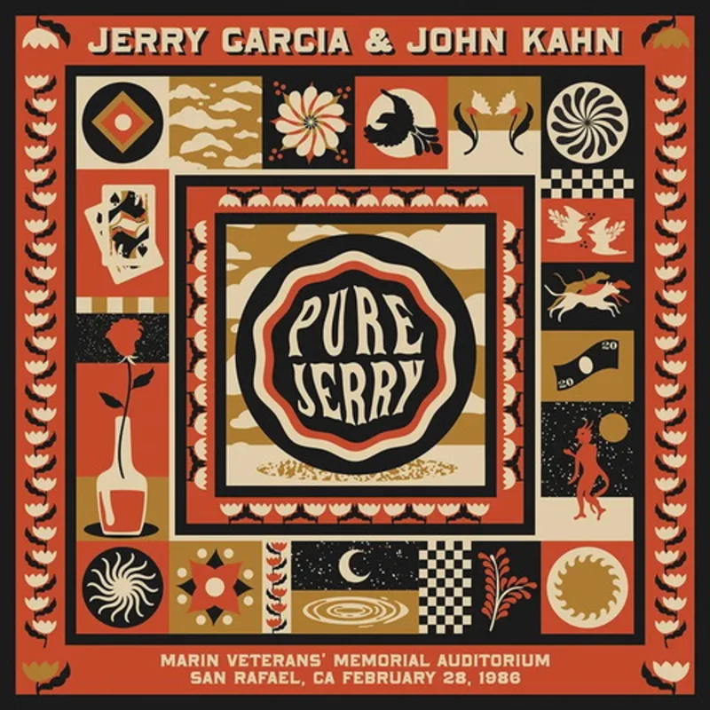 Jerry Garcia - Pure Jerry - w/ John Kahn at Marin Veterans Memorial Auditorium 1986 - 2 LPs on Limited colored vinyl for BF-RSD