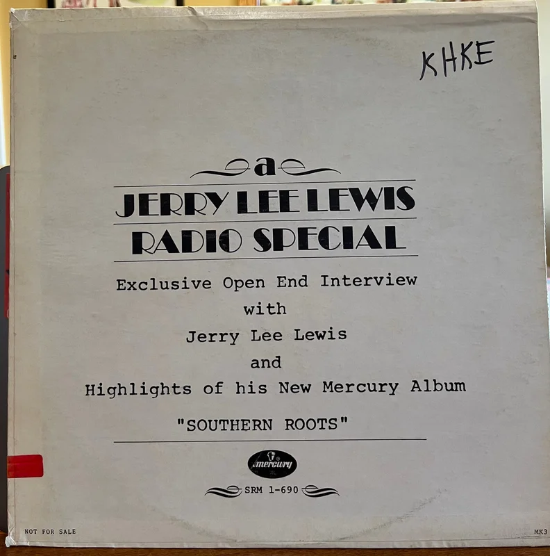 Jerry Lee Lewis "Southern Roots" Radio Special Lp