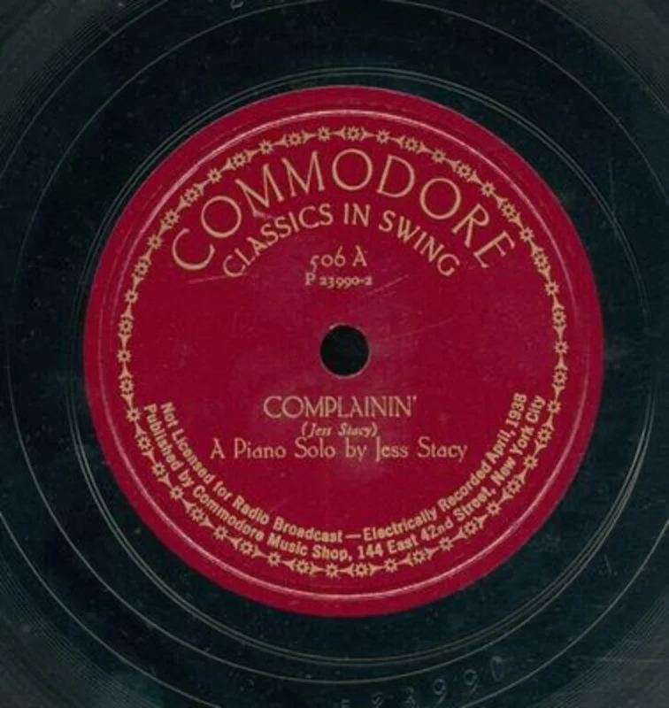 Jess Stacy - Complainin' b/w Ramblin'