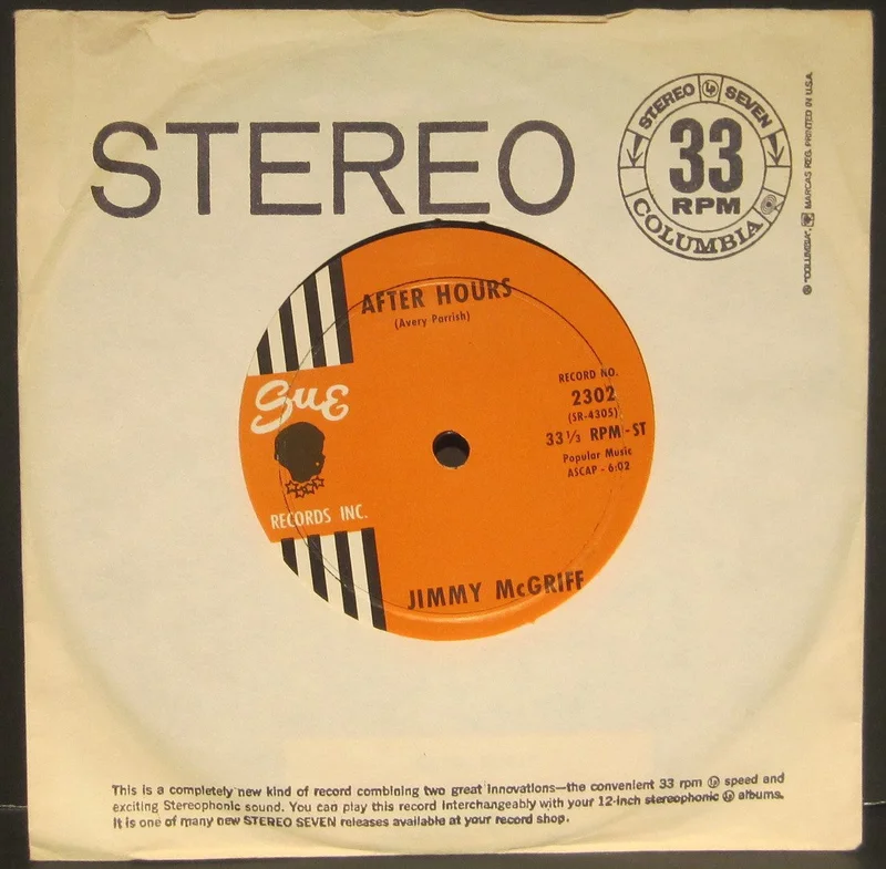 Jimmy McGriff "Satin Doll" b/w "After Hours" Juke Box Ep