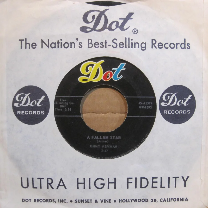 Jimmy Newman - A Fallen Star b/w I Can't Go On This Way