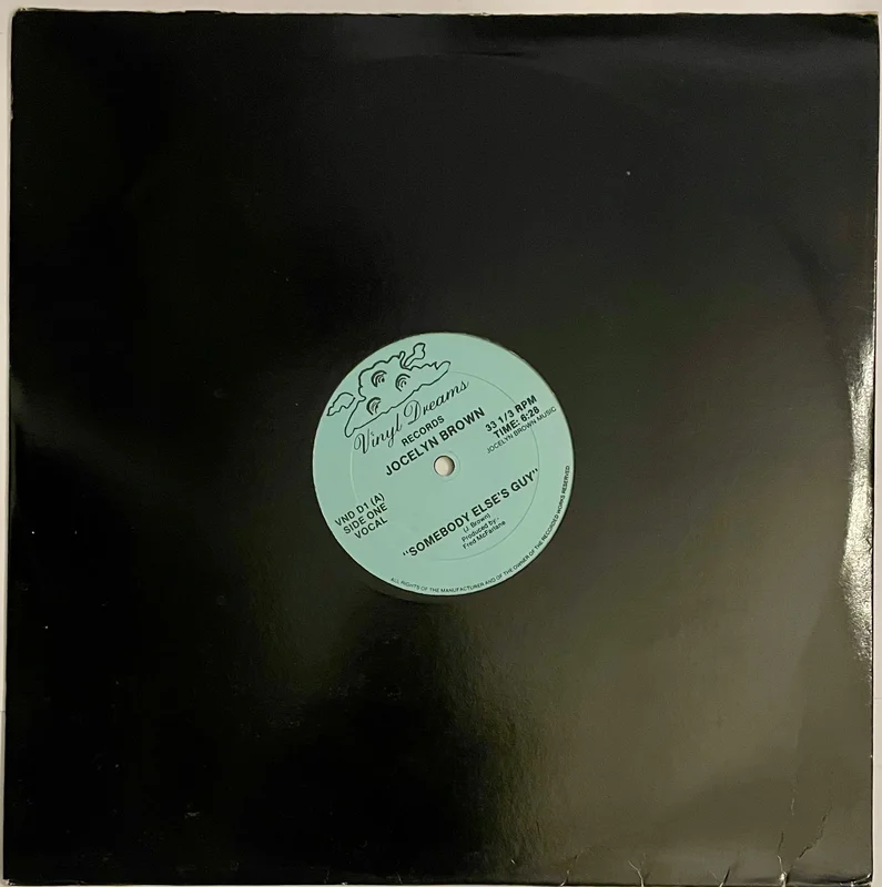 Jocelyn Brown / Frederick "M.C. Count" Linton  Somebody Else's Guy / I'm Somebody Else's Guy 12" Single