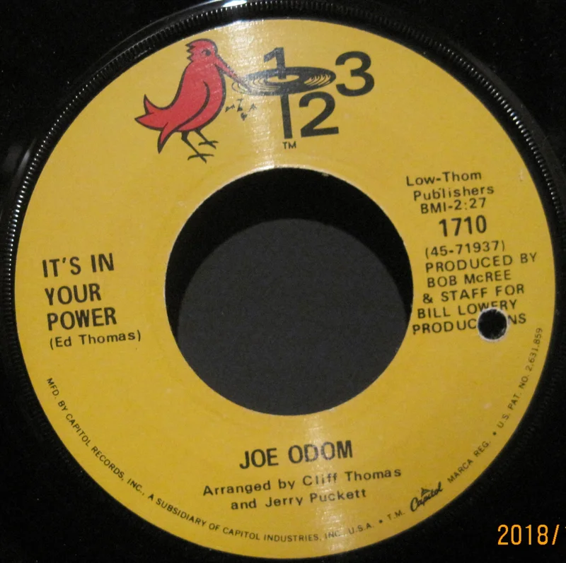 Joe Odom - It's In Your Power b/w Big Love