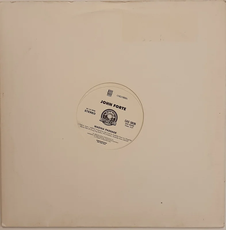 John Forte - Hot/ Madina Passage 12" Single