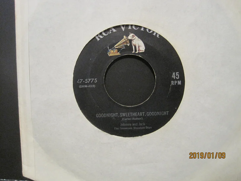 Johnnie and Jack - Goodnight, Sweetheart, Goodnight b/w Honey, I Need You