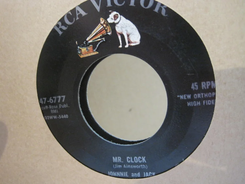 Johnnie and Jack - The Banana Boat Song b/w Mr. Clock