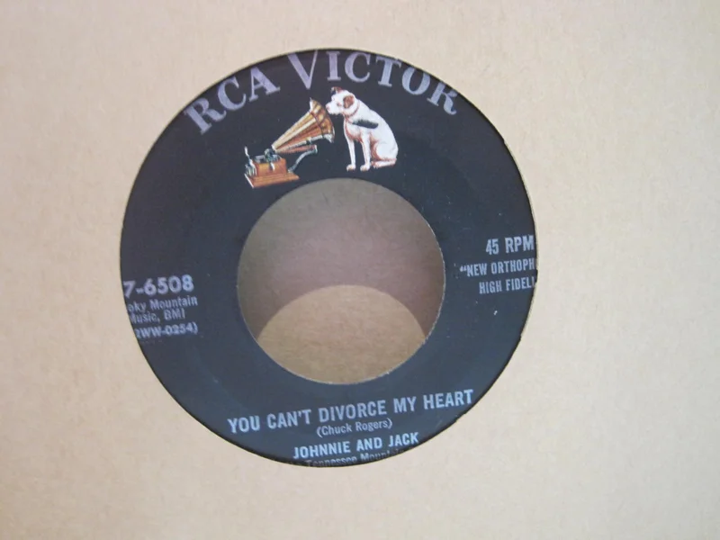 Johnnie and Jack - You Can't Divorce My Heart b/w Baby It's In The Making