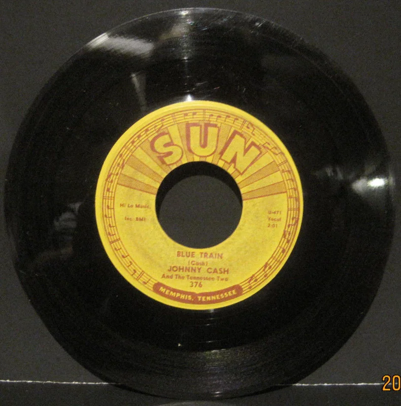 Johnny Cash - Blue Train b/w Born To Lose