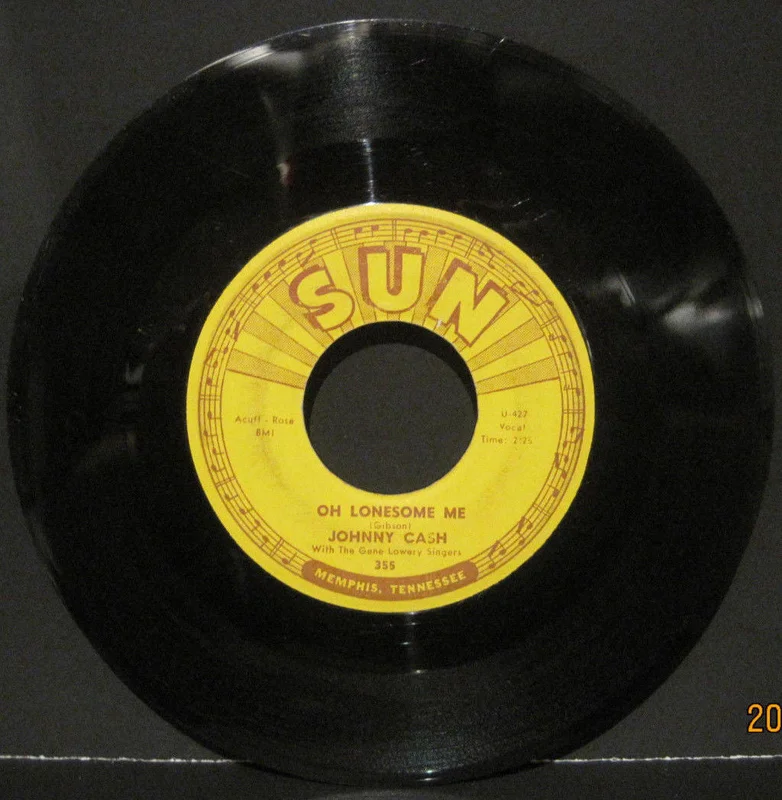 Johnny Cash - Oh Lonesome Me b/w Life Goes On