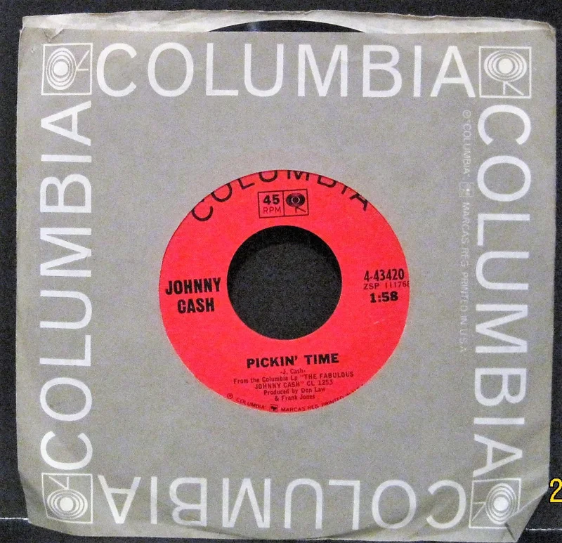 Johnny Cash - Pickin' Time b/w Happy To Be With You