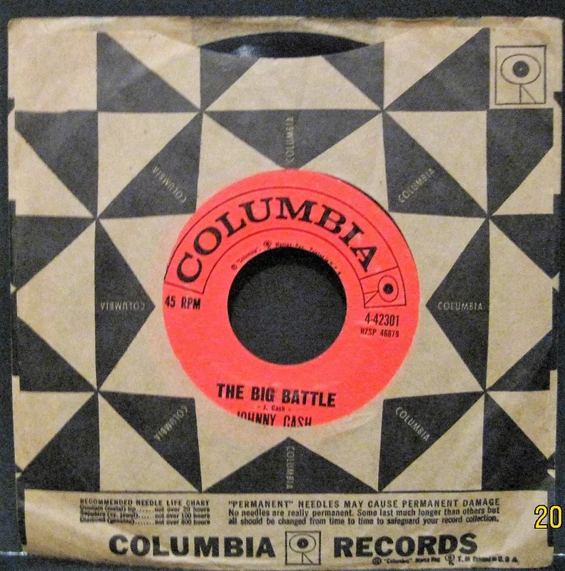 Johnny Cash - The Big Battle b/w When I've Learned