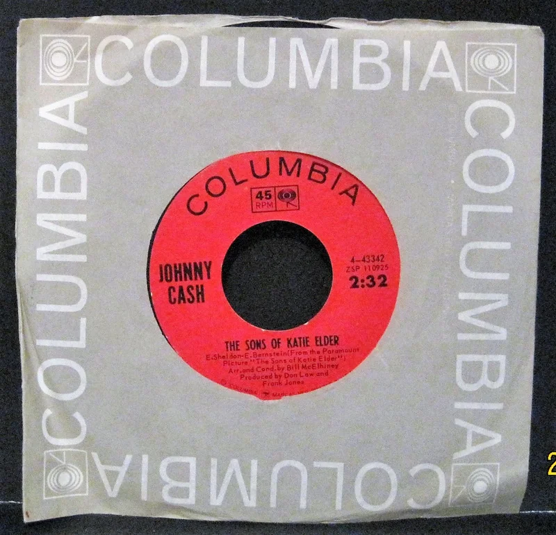 Johnny Cash - The Sons of Katie Elder b/w A Certain Kinda Hurtin'