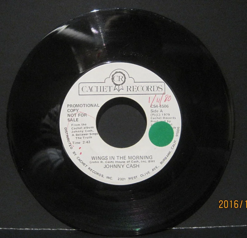 Johnny Cash - Wings In The Morning b/w What On Earth