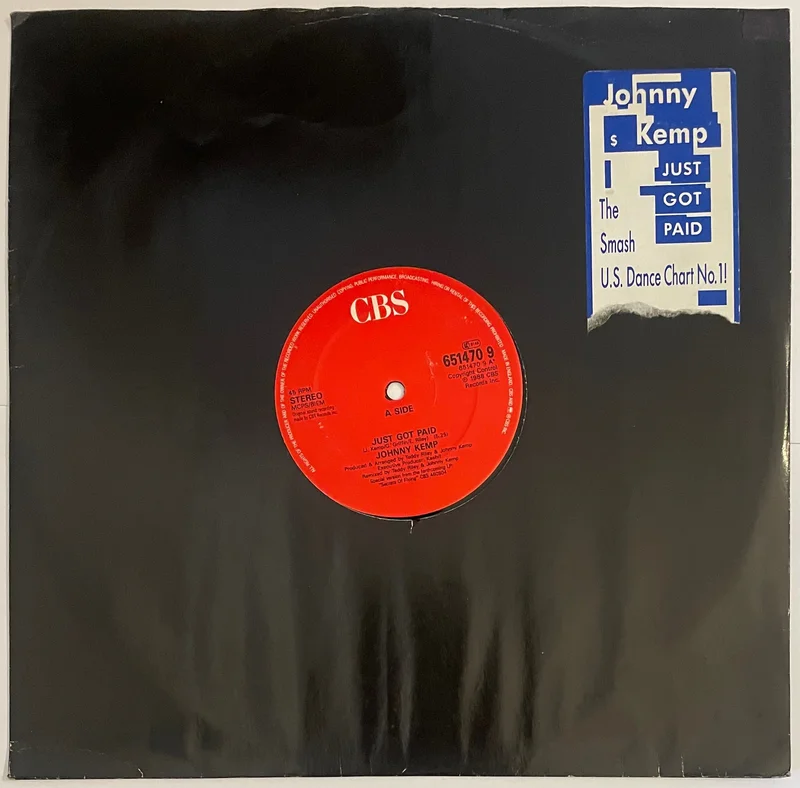 Johnny Kemp - Just Got Paid 12" Single