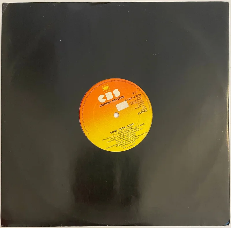 Johnny Mathis - Gone, Gone, Gone 12" Single (Red Vinyl)