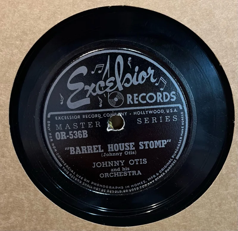 Johnny Otis Orchestra - Midnight at The Barrel House b/w Barrel House Stomp