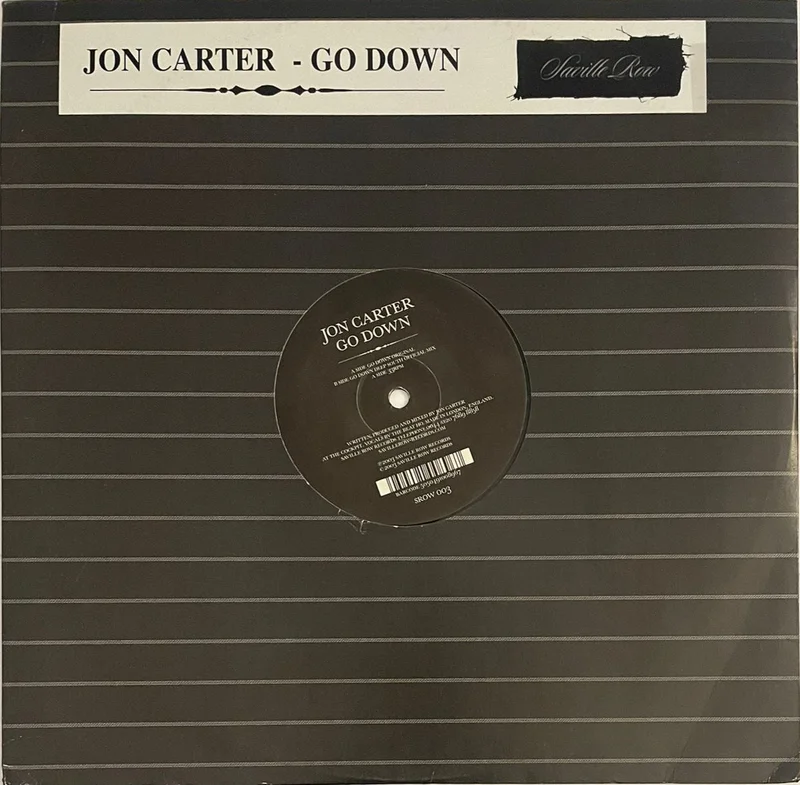 Jon Carter - Go Down 12" Single