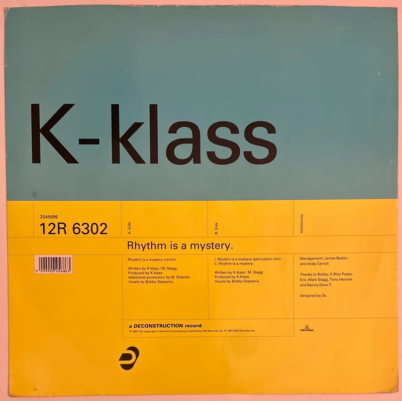 K-Klass - Rhythm Is A Mystery 12" Single