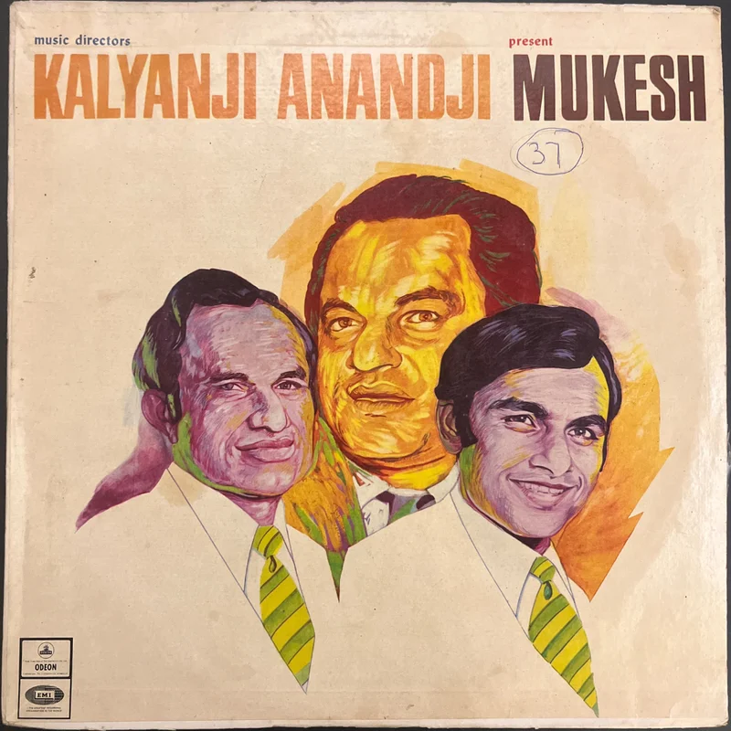 Kalyanji Anandji* Present Mukesh  A Selection Of Hindi Film Songs (Used Vinyl - VG) JB Marketplace