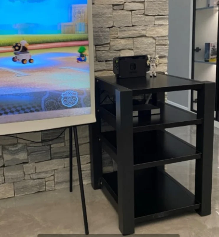 Kappa ( All Black Frame and Shelves) - Racks & Shelves