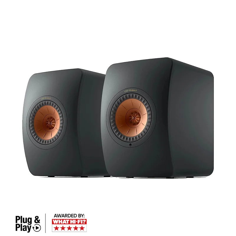 KEF LS50 Wireless II Speakers [Plug & Play] Black