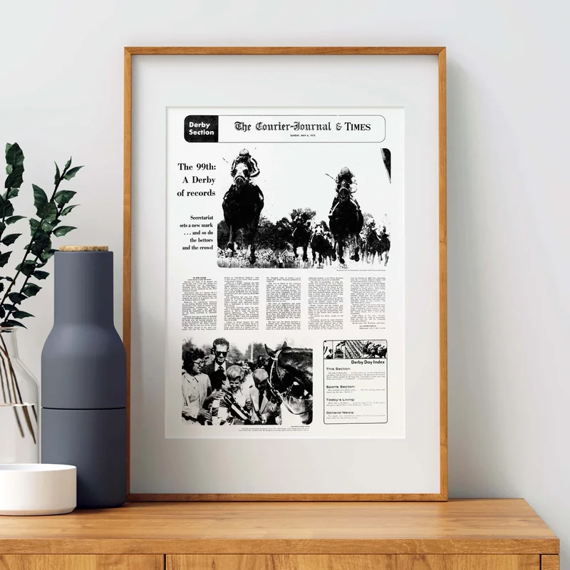 Kentucky Derby Secretariat Front Page Wall Art