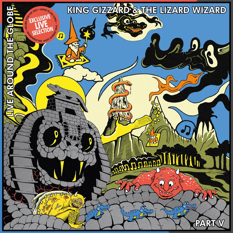 King Gizzard & The Lizard Wizard - Live Around the Globe Part V - on limited colored vinyl
