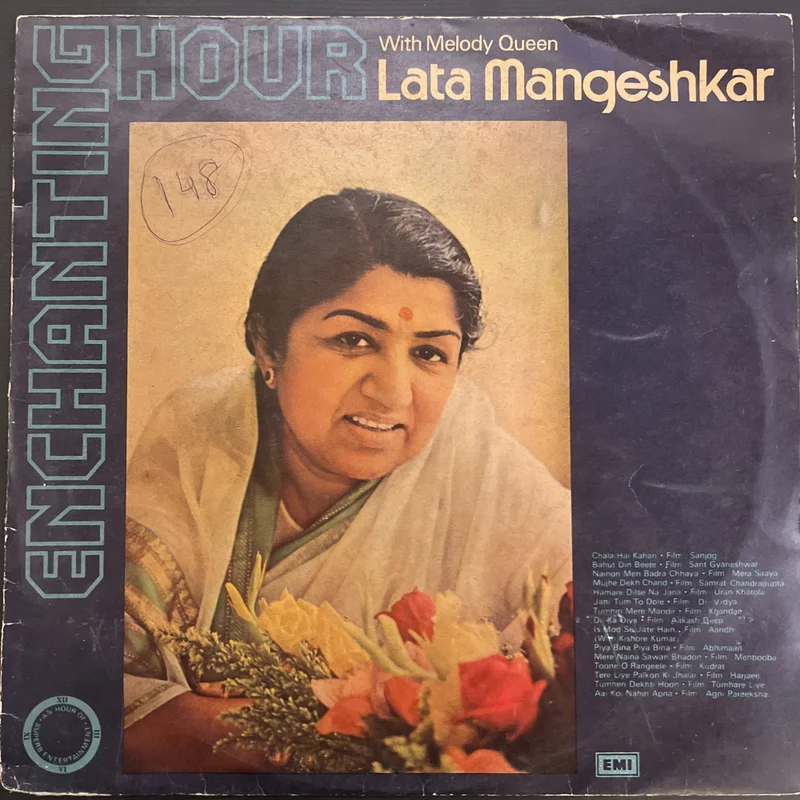 Lata Mangeshkar  Enchanting Hour With Melody Queen Lata Mangeshkar (Used Vinyl - VG) JB Marketplace