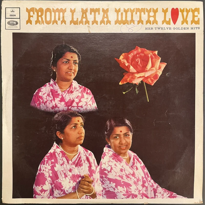 Lata Mangeshkar  From Lata With Love - Her Twelve Golden Hits (Used Vinyl - VG+) JB Marketplace
