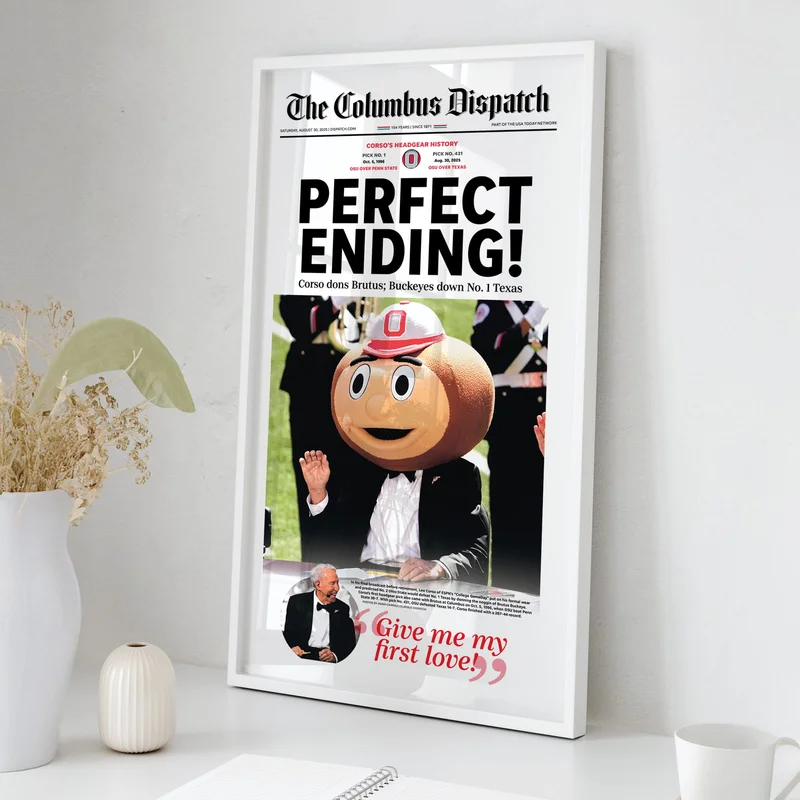 Lee Corso's Last Call Historic Columbus Dispatch Front Page