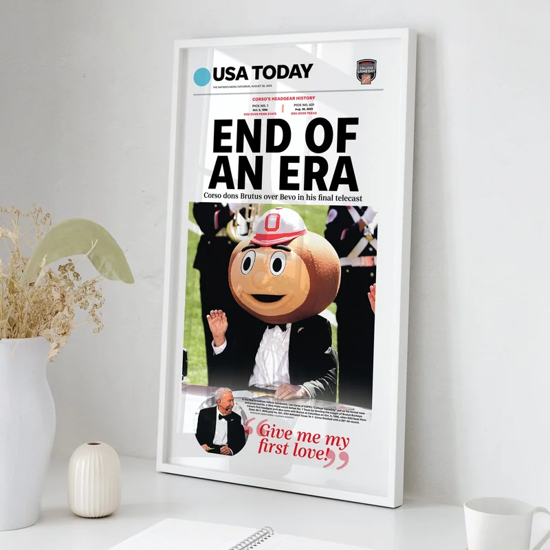 Lee Corso's Last Call Historic USA TODAY Front Page