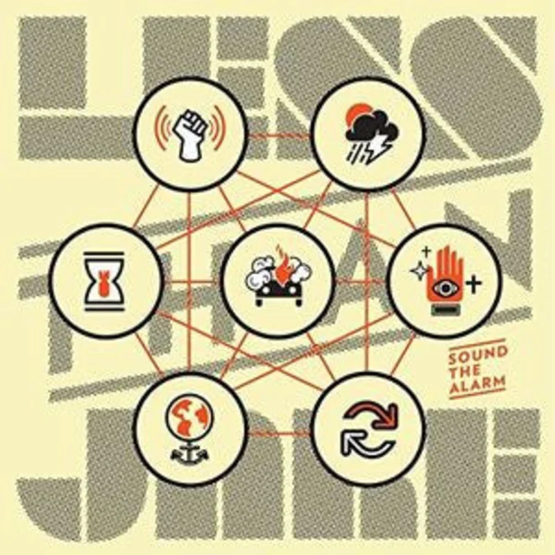 Less Than Jake - Sound The Alarm USED LP (clear orange and silver splatter vinyl)