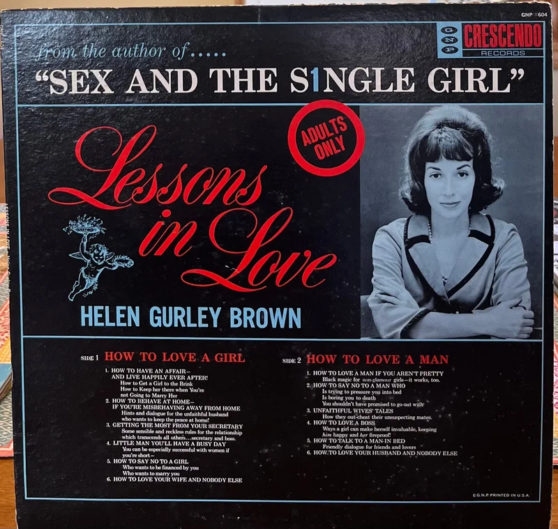 Lessons in Love (Adults Only) - Helen Gurley Brown