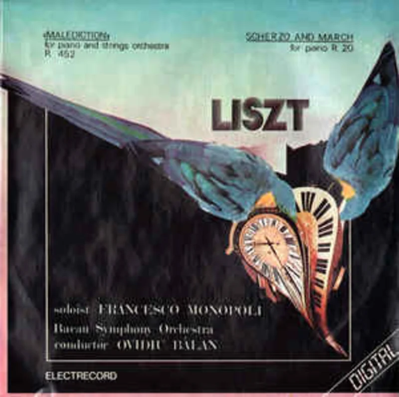 Liszt* - soloist Francesco Monopoli, Bacu Symphony Orchestra* , Conductor Ovidiu Blan  Malediction For Piano And Strings Orchestra R 452 / Scherzo And March For Piano R 20 (1991)