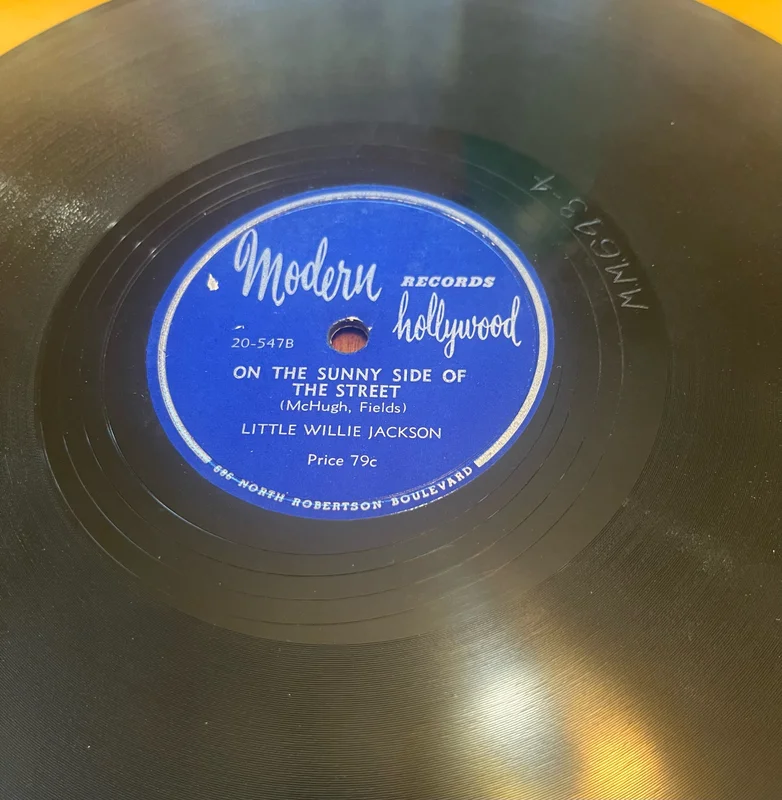 Little Willie Jackson - 58th Street Jump b/w On The Sunny Side of the Street